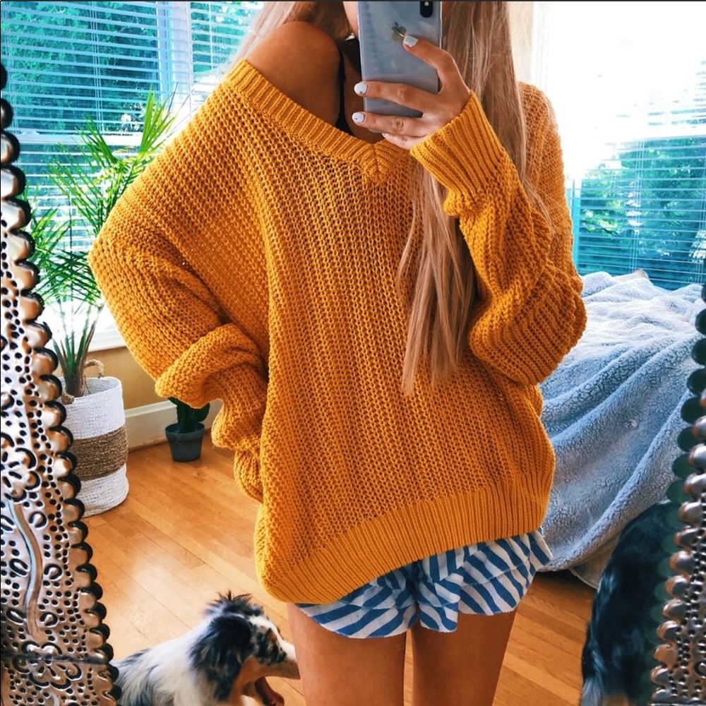 Vintage Victoria’s Secret Mustard Orange Chunky